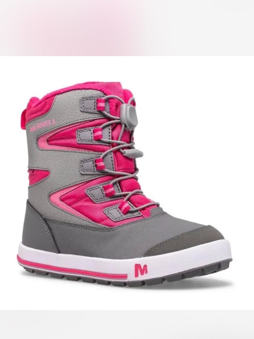Merrell | Snow Bank 3.0 Waterproof Winter Boots Gray Berry Pink Toddler Size 10